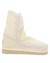 Mou Ankle Boots In Ivory