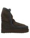 Mou Ankle Boots In Military Green