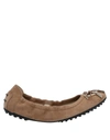 Tod's Ballet Flats In Brown