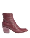 Officine Creative Italia Ankle Boots In Garnet