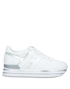 Hogan Sneaker Low H483 Kalbsleder Logo Weiss-kombi In White