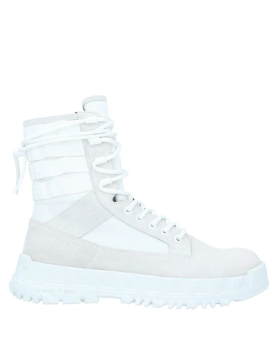 Versace Ankle Boots In White