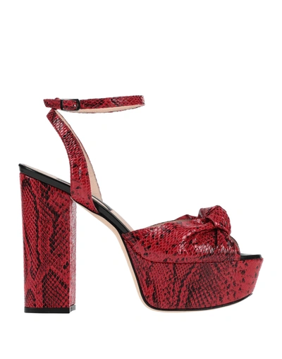 Nora Barth Sandals In Red