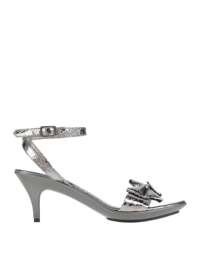 Blu Byblos Sandals In Silver | ModeSens