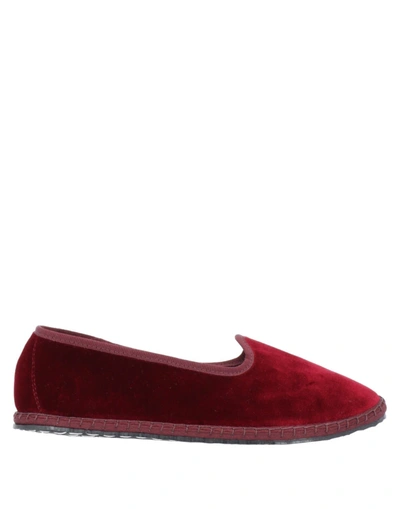 Vibi Venezia Loafers In Burgundy