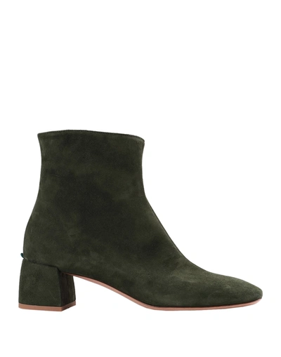 A.bocca Ankle Boots In Dark Green