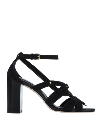 Tod's Sandals In Black