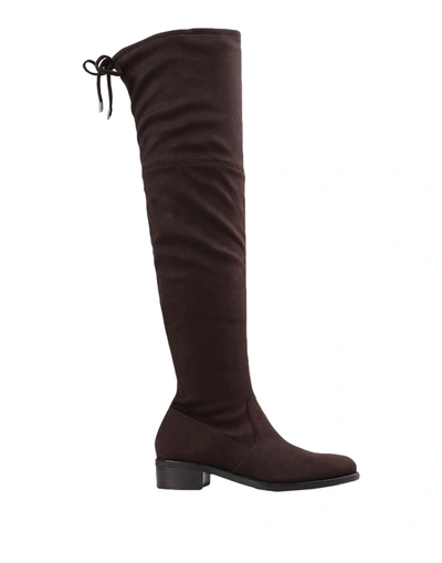 Bruno Premi Knee Boots In Brown