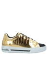 René Caovilla Sneakers In Gold