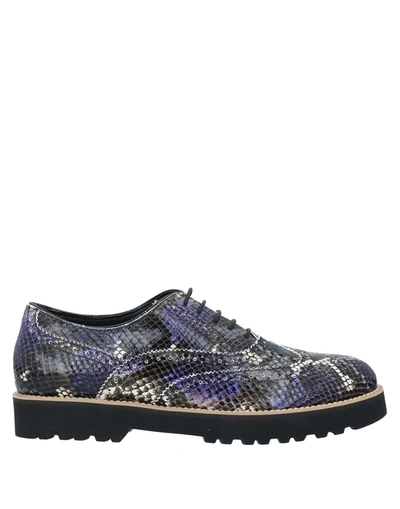 Hogan Lace-up Shoes In Black