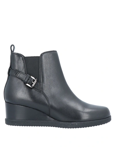 Geox Ankle Boots In Black