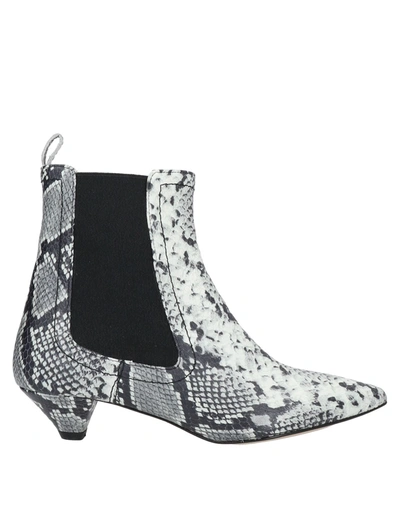 Alchimia Napoli Ankle Boots In Light Grey