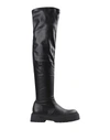 STEVE MADDEN STEVE MADDEN ESMEE BOOT WOMAN BOOT BLACK SIZE 7.5 SYNTHETIC FIBERS,17108048NF 10