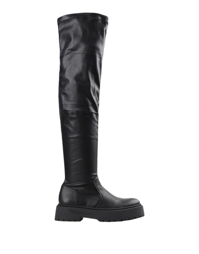 Steve Madden Knee Boots In Black