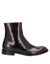 Maison Margiela Round Toe Boots In Brown