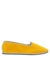 Vibi Venezia Stitch-trim Slip-on Slippers In Yellow