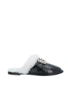 Roger Vivier Woman Mules & Clogs Black Size 4 Soft Leather, Shearling In Black