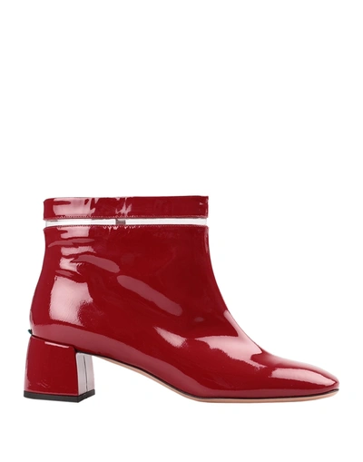 A.bocca Ankle Boots In Red