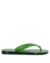 Marni Toe Strap Sandals In Green