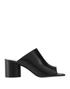 MAISON MARGIELA MAISON MARGIELA WOMAN SANDALS BLACK SIZE 8 SOFT LEATHER,17097399BH 8