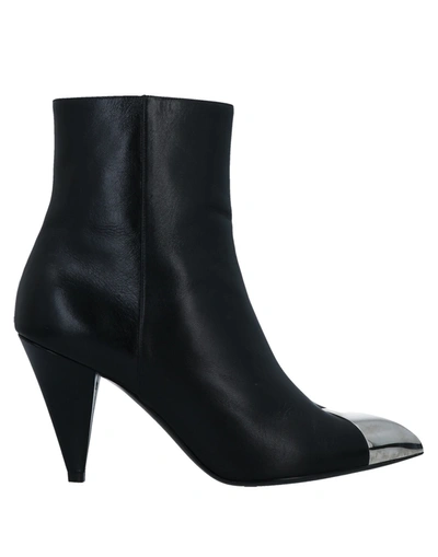 Celine Ankle Boots In Black