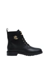 Ralph Lauren Elridge Womens Leather Lace-up Ankle Boots In Black