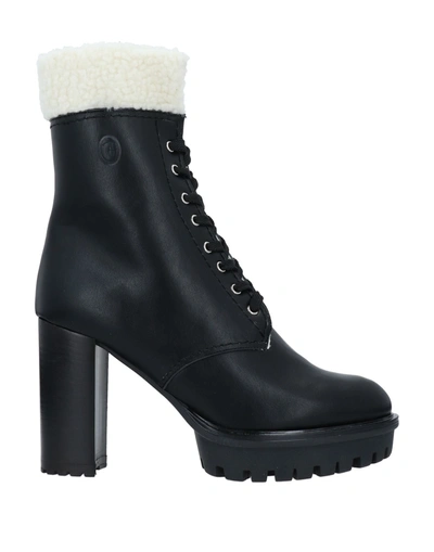 Trussardi Jeans Ankle Boots In Black