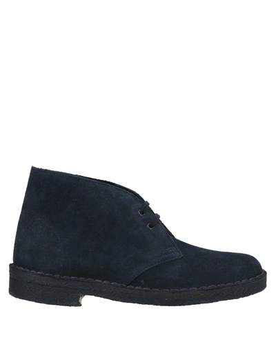 Clarks Originals Ankle Boots In Blue