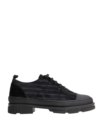 8 By Yoox Lace-up Shoes In Black