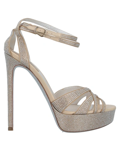 René Caovilla Sandals In Khaki