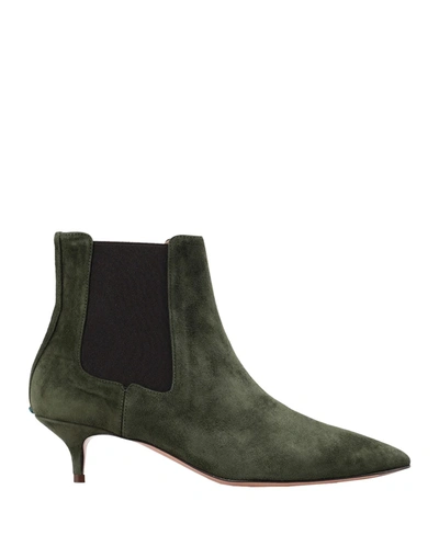 A.bocca Ankle Boots In Dark Green