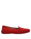 Tod's Loafers In Red