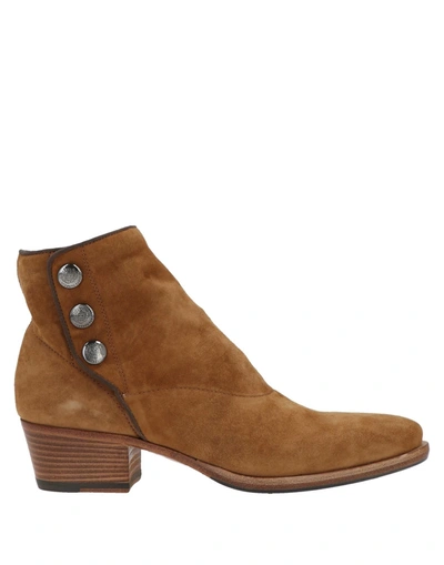 Alberto Fasciani Ankle Boots In Beige