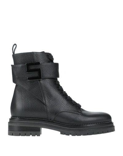 Sergio Rossi Ankle Boots In Black