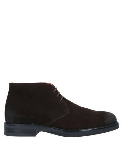 Barbati Ankle Boots In Dark Brown