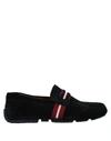 Bally Man Loafers Midnight Blue Size 8.5 Leather In Black