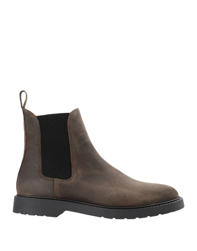 Selected Homme Ankle Boots In Military Green