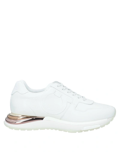 Ferragamo Sneakers In White