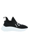 Dsquared2 Woman Black Icon Speedster Sneakers With Rhinestones In Black