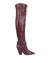 Tory Burch Knee Boots In Red