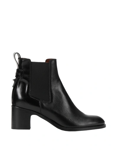 See By Chloé Ankle Boots In Black