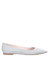 Roger Vivier Ballet Flats In Silver