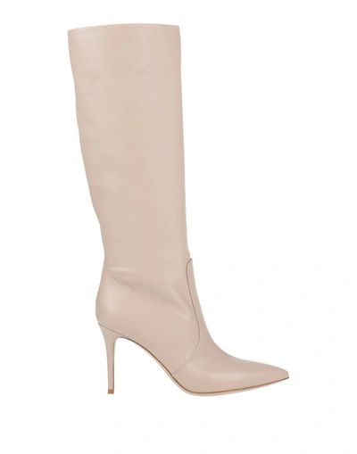 Gianvito Rossi Knee Boots In Beige