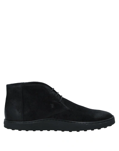 Tod's Ankle Boots In Black
