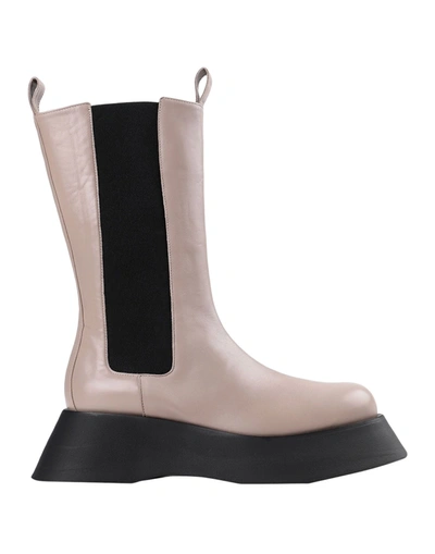 Giampaolo Viozzi Knee Boots In Beige