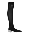 René Caovilla Knee Boots In Black