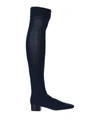 René Caovilla Knee Boots In Dark Blue