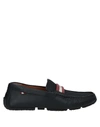 Bally Logo Loafers In Black