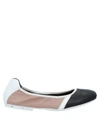 Hogan Ballet Flats In Black