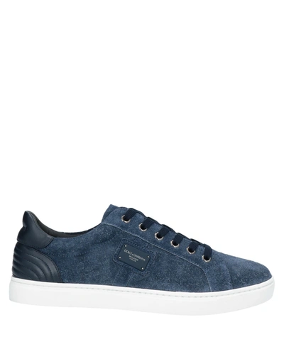 Dolce & Gabbana Sneakers In Dark Blue